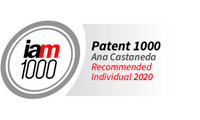 IAM PATENT 1000 - MS. ANA CASTAÑEDA - Ranked Individual for Patent Prosecution 2020 - CLAttorneys.com
