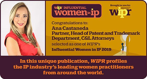 Awards WIPR Women in IP 2019 - C&L Attorneys.com